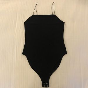 Wild Fable, Medium, black, Spaghetti Strap Bodysuit